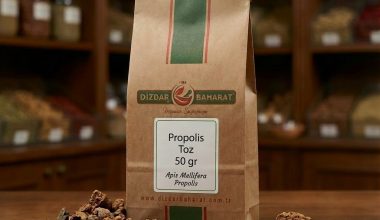 Saf propolis toz görünümü