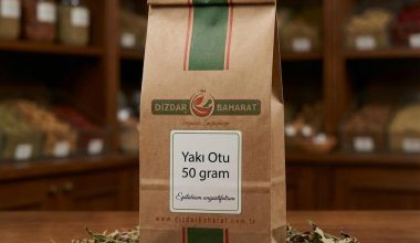 Doğal kurutulmuş yakı otu görünümü