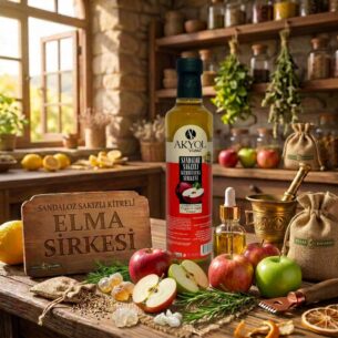 elma sirkesi-sandaloz sakızlı kitreli